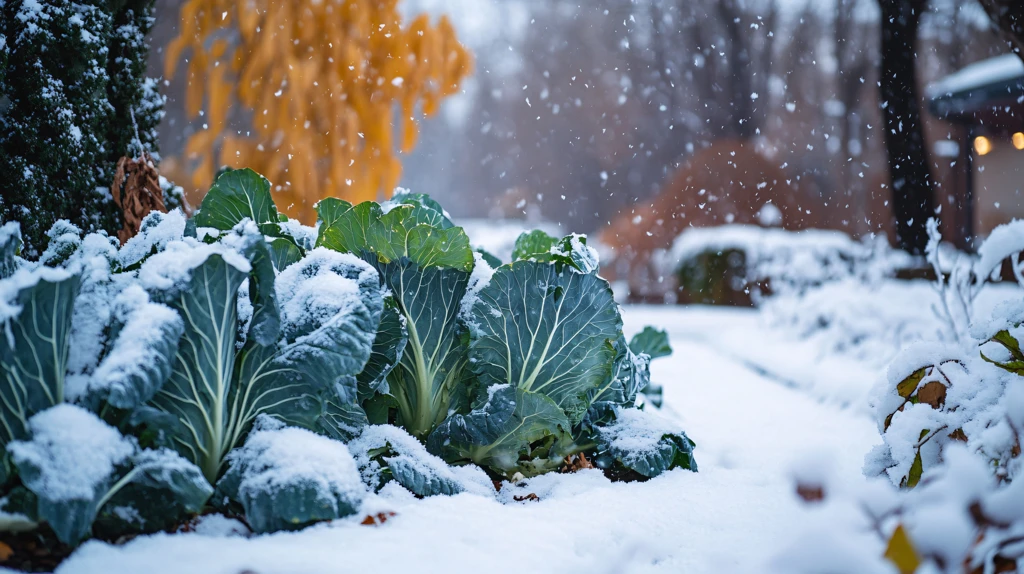 雪中蔬菜地