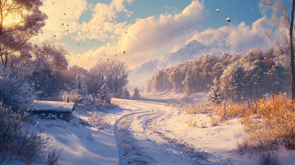 高清大画幅冬天雪景