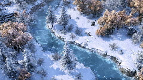 喀纳斯雪山森林河流