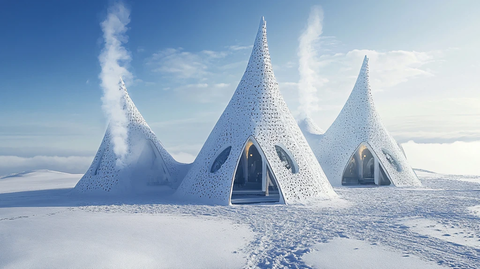 设计冰雪屋地产活动