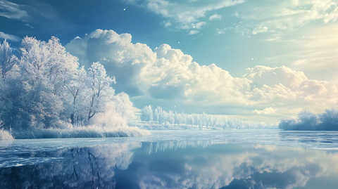 电脑装饰画不冻河