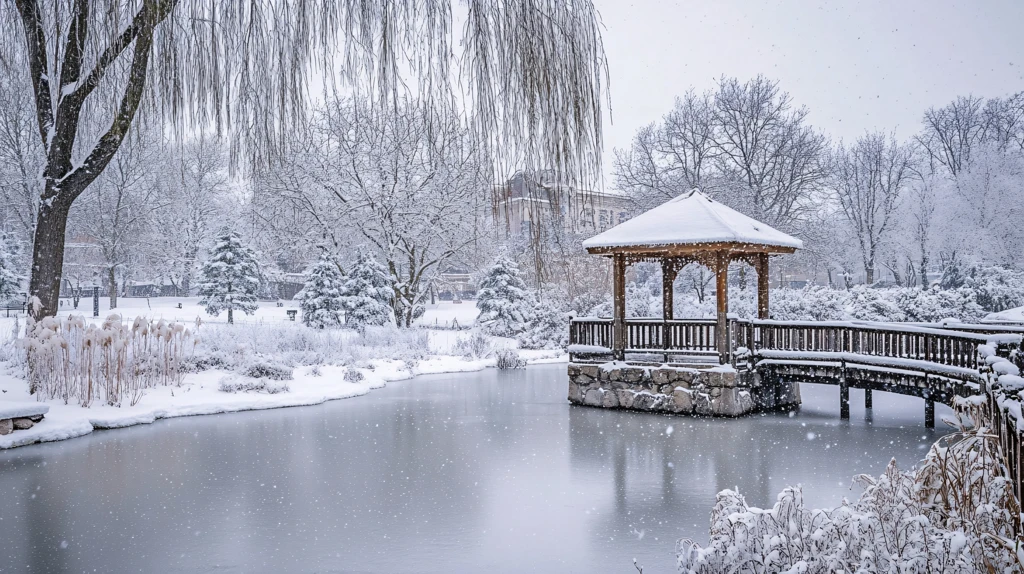 雪中的河海大学