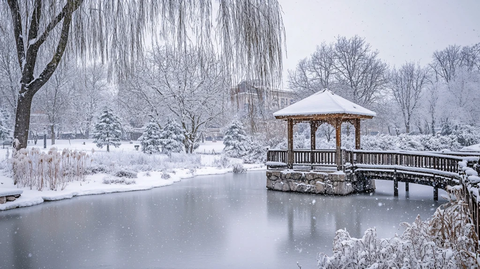 雪中的河海大学