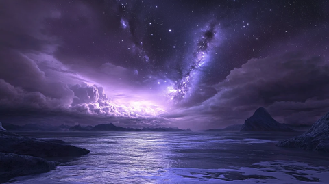 紫色的世界星辰