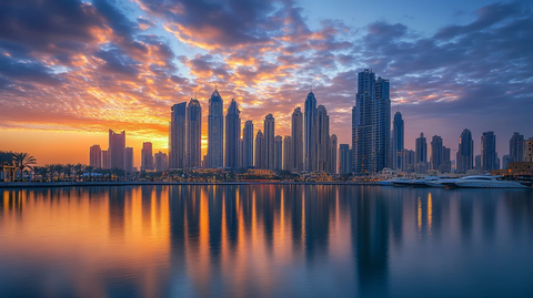 金融城日出风光