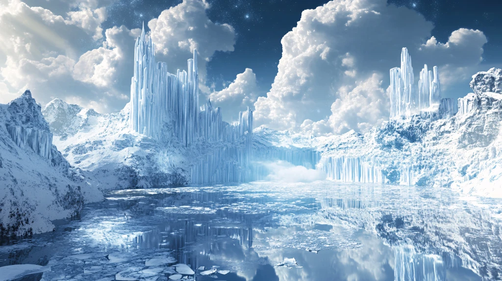 冰雪世界立体画