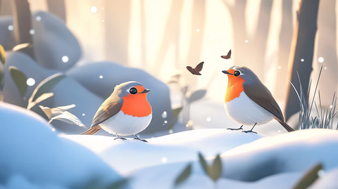 冬季的小鸟