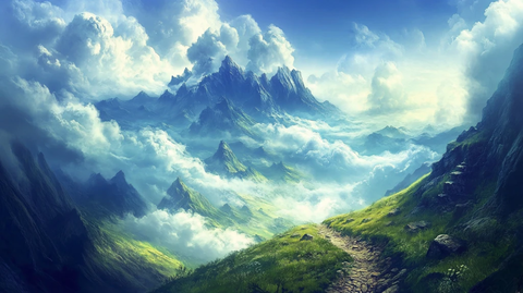 唯美云山风景画