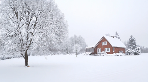 雪天唯美背景桌面