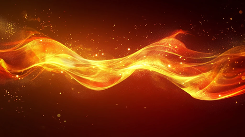 火焰飘带唯美波浪线