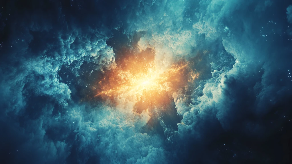 星云宇宙科技背景