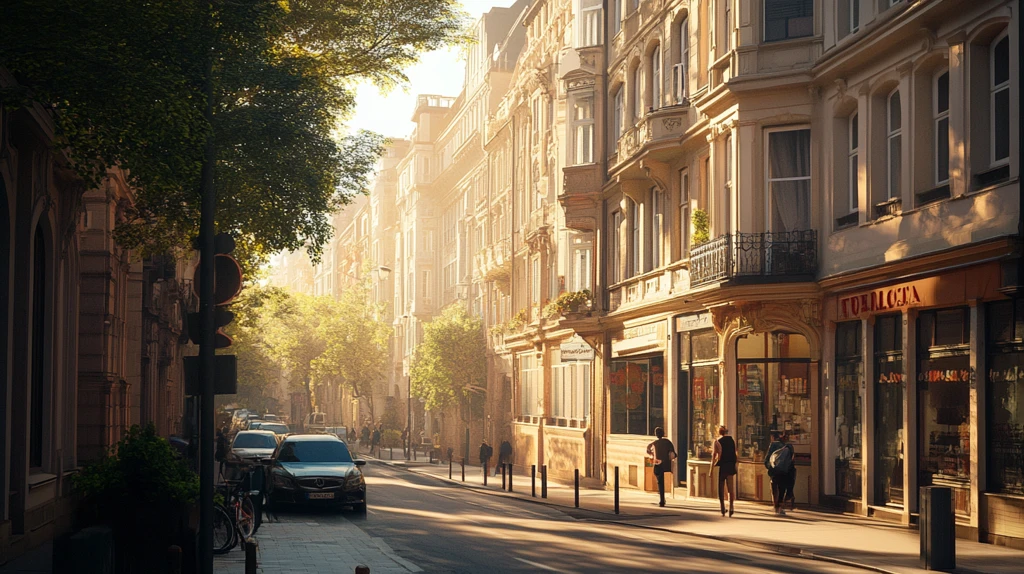 建筑街道效果图