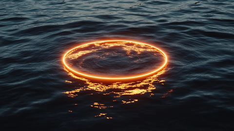 圆形海浪圆形线条