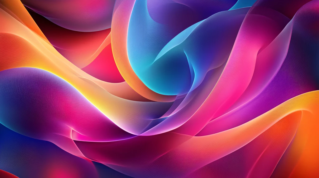 多彩曲线唯美高雅形状