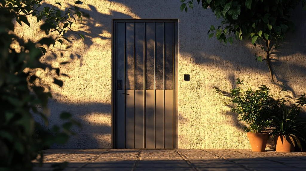 入户大门木门场景