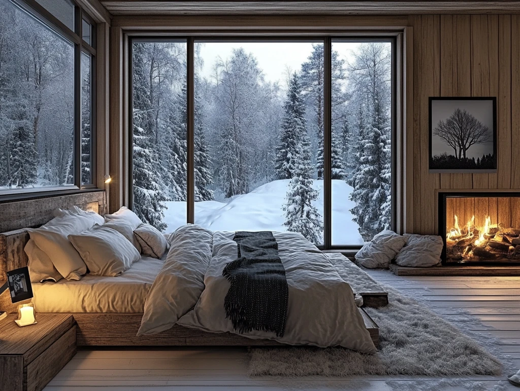 室内舒适冬天地炉