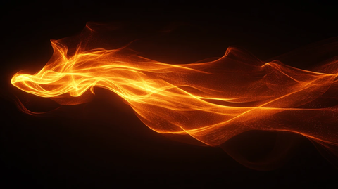 火焰飘带唯美波浪线