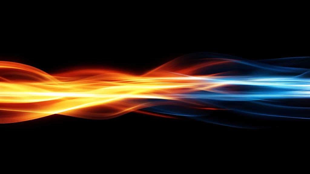 色带彩带火焰线条曲线