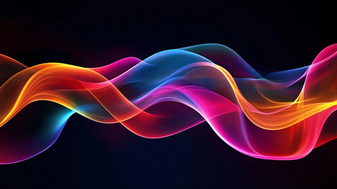 流光渐变彩色炫酷飘带