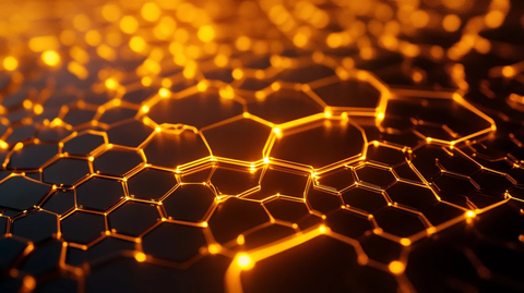 蜂窝光影光束背景