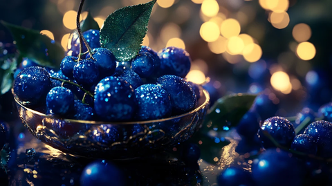 蓝莓意境图