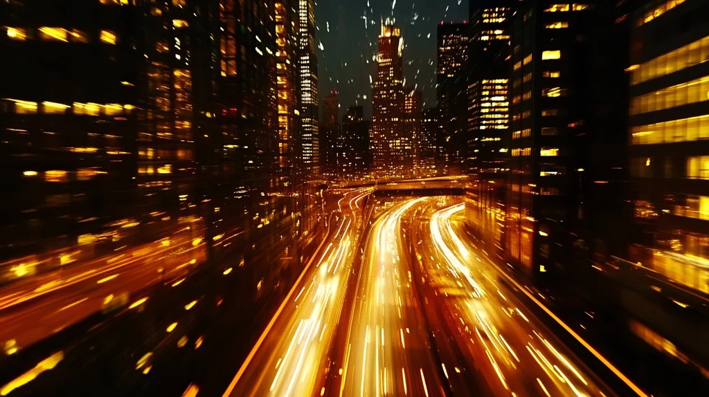 晃动光影城市光晕