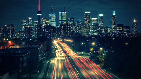 温哥华绮丽夜景