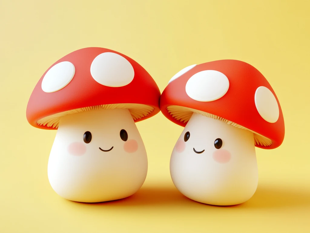 蘑菇拟人形象设计
