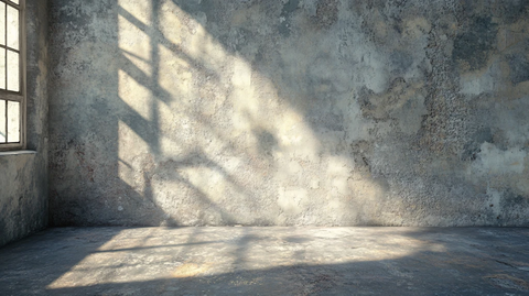 斑驳墙面光影