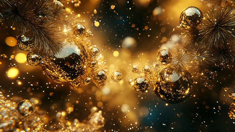 圣诞节金色节日