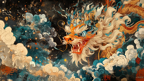 龙年系列包装插画