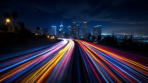 城市车流光绘