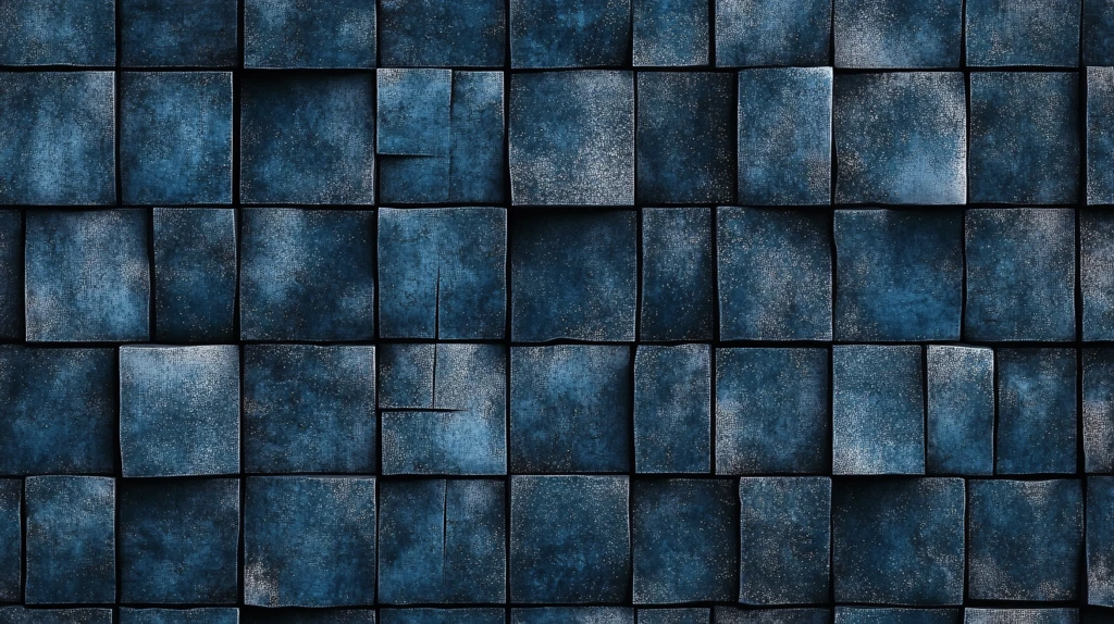 蓝色抽像方块墙纸纹理