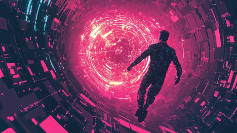 元宇宙科技背景素材