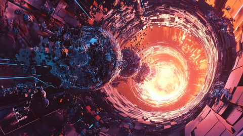 科技网络连接隧道