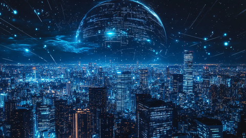 科技城市科技背景