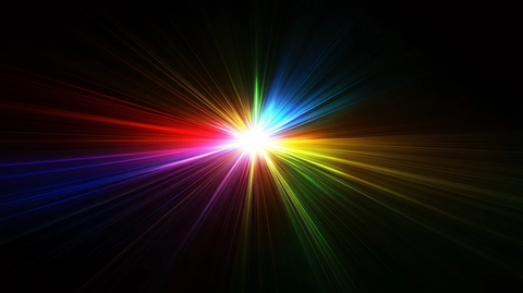 放射光芒炫光背景