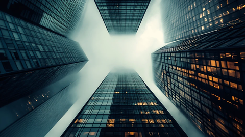 高清仰拍摩天大楼