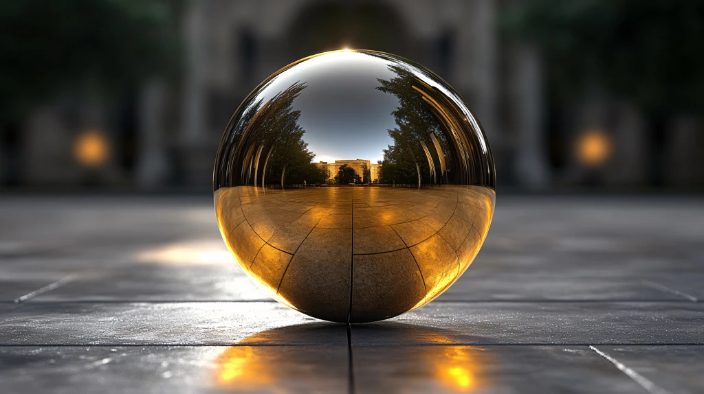 水晶球倒影