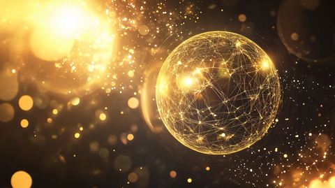 科技星球圆球光线