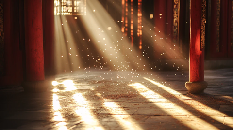 光影斑驳阳光束