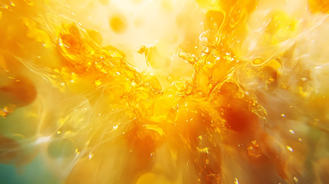 金色动感线条流体熔浆