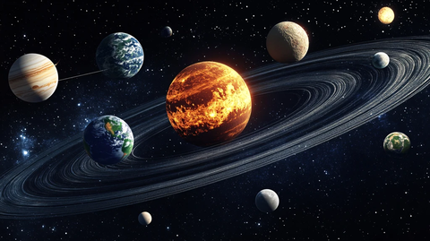 太阳系示意图