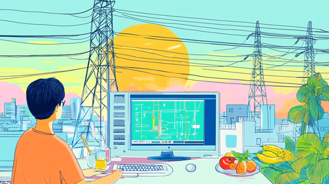 电力局插画