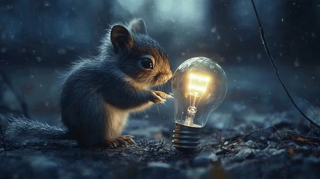 动物创意炫光效果