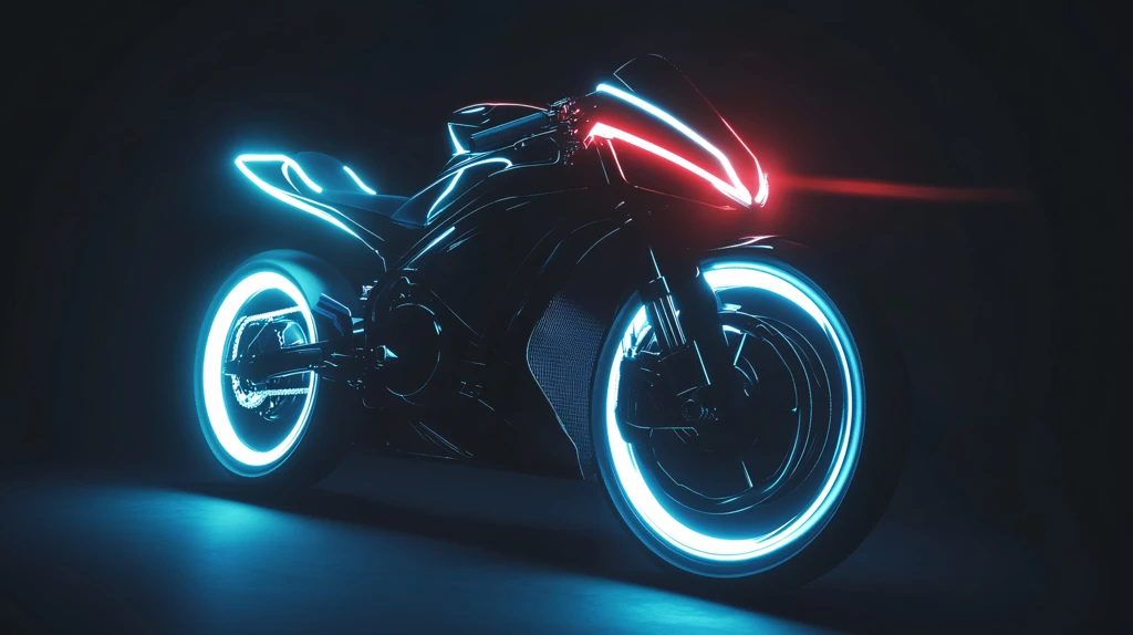 科技感的摩托车