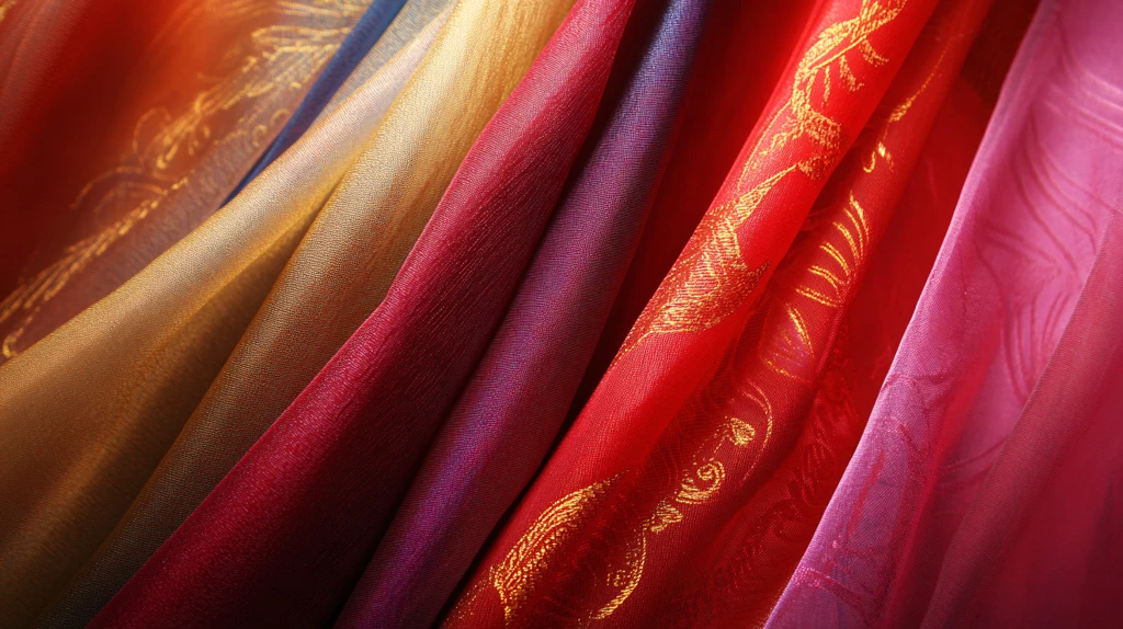 绚丽彩色丝绸