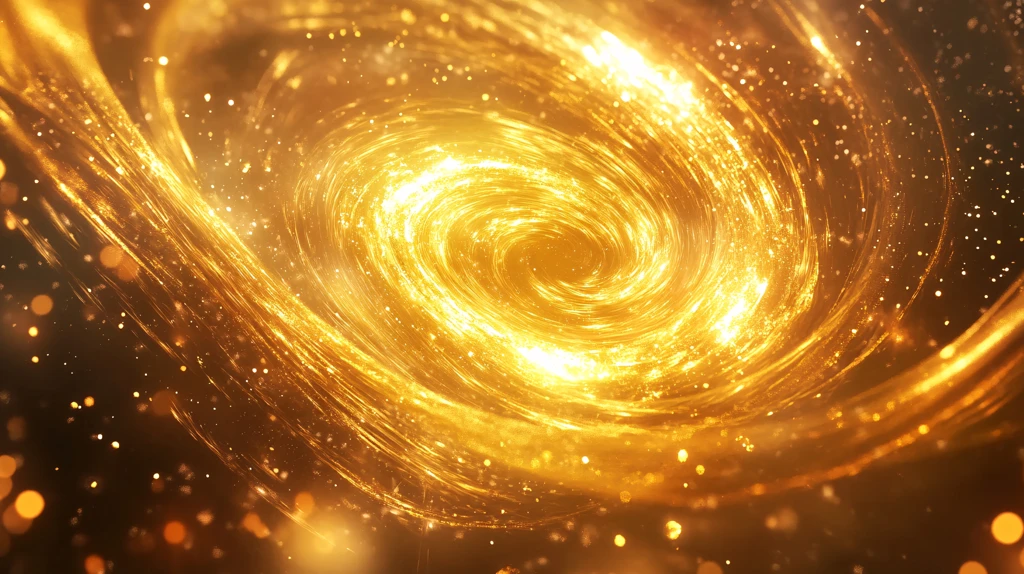 金色漩涡抽象素材