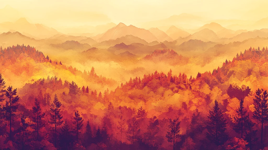 宽画幅山峦风景