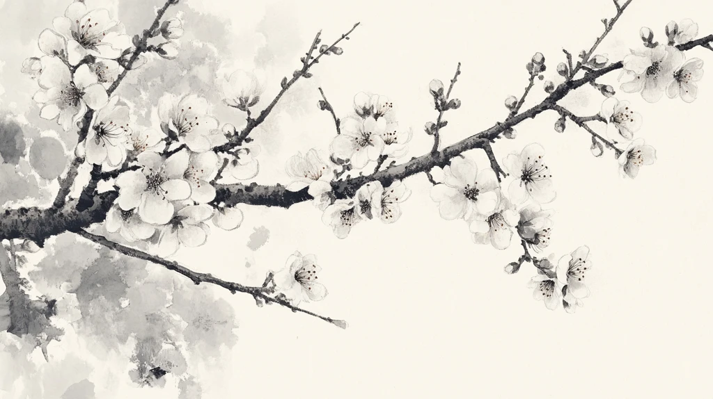 水墨梅花壁纸